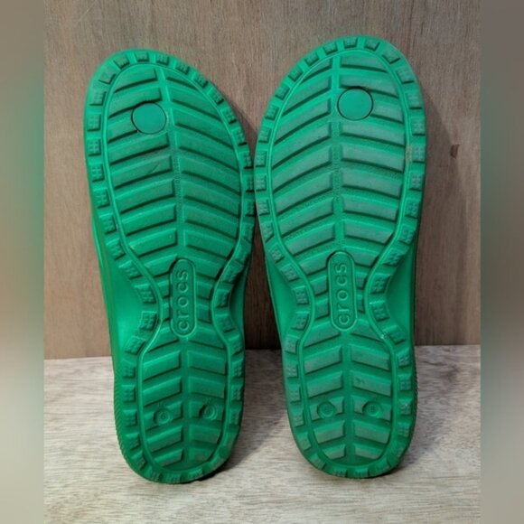 Crocs Kadee Thong Sandals Unisex Men's 6 Women's 8 Green Iconic Comfort - Picture 9 of 11